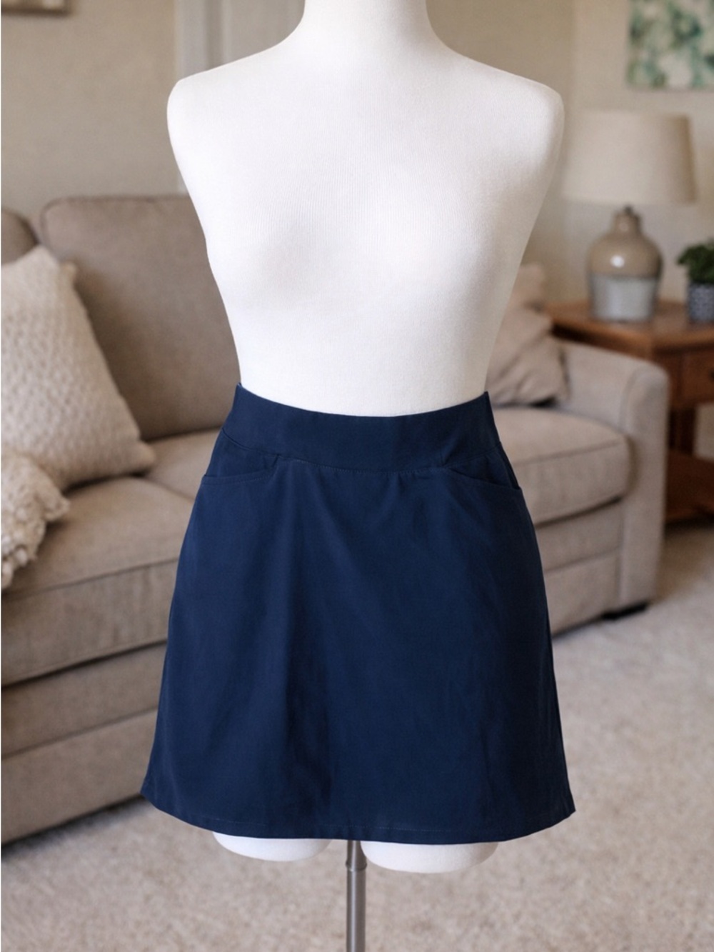 Navy Women's Skort with Built-In Shorts